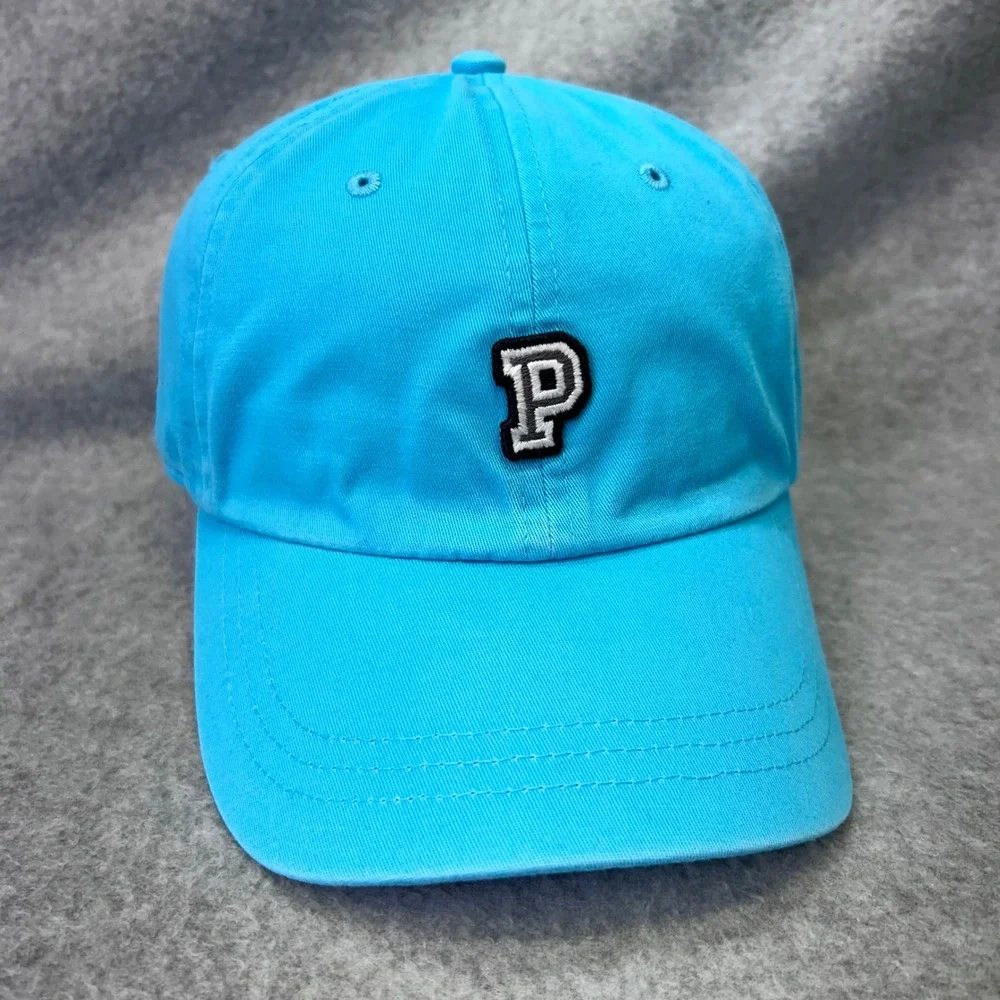 Embroidered P PINK Victoria's SecretWomen Blue Baseball Cap Adjustable Hat OS